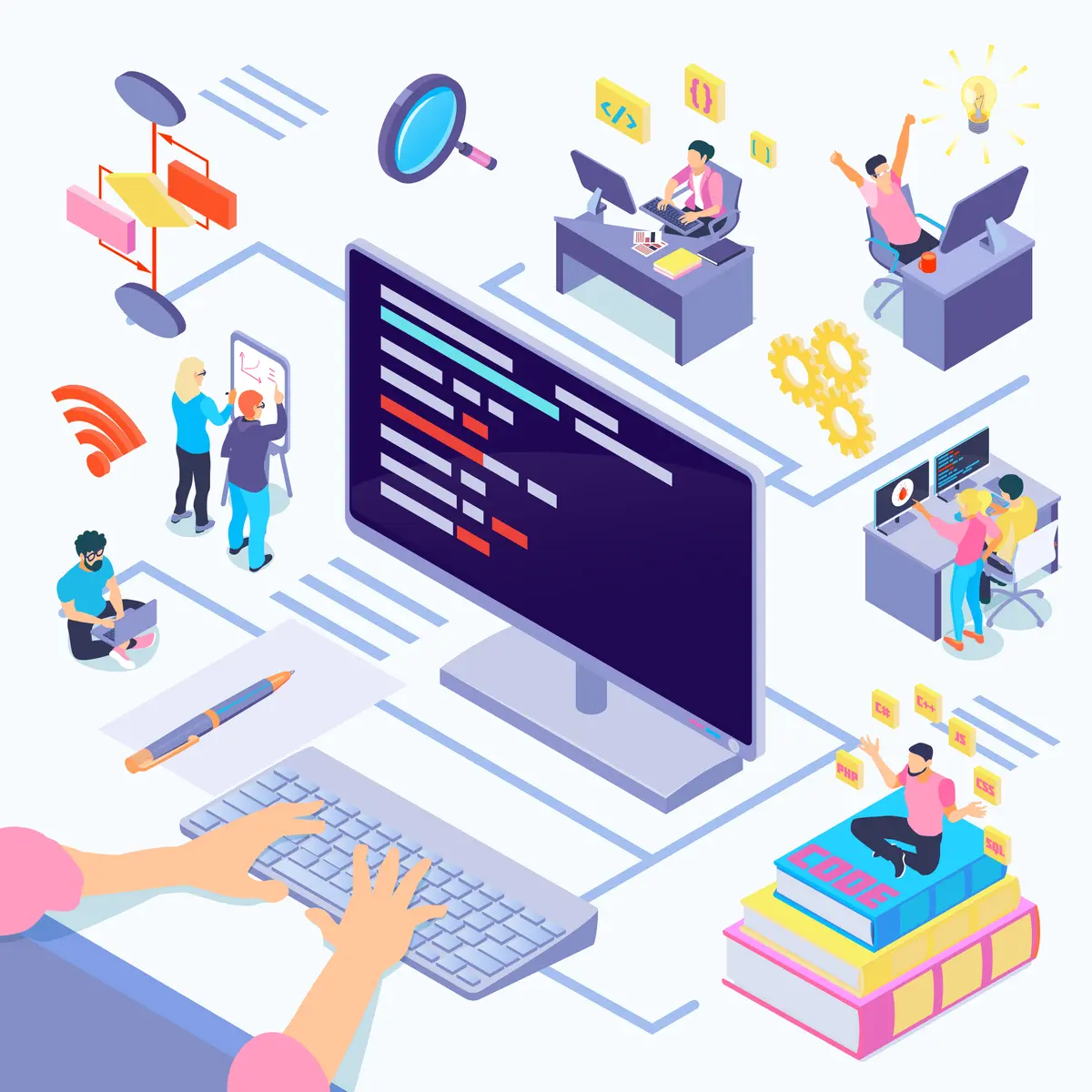 N.A.I.R. Solutions team delivering custom software development services in Bhilai